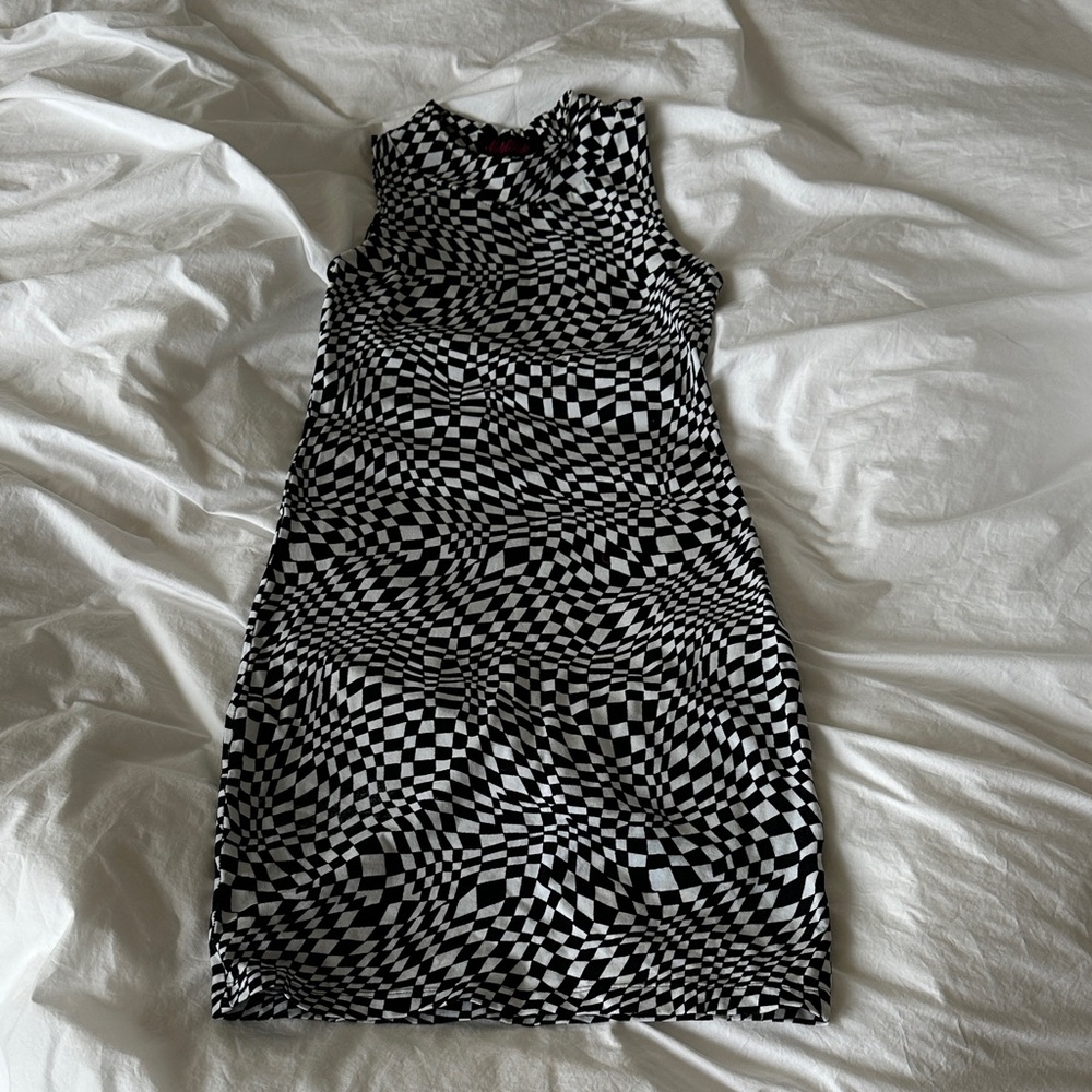 Motel Rocks Optical Illusion Mini Dress